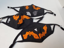 Load image into Gallery viewer, Bat print cotton mask
