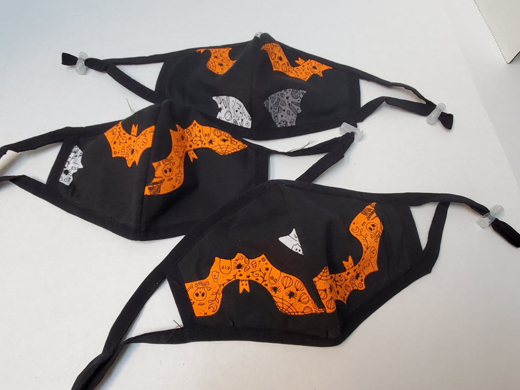 Bat print cotton mask