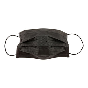 Premium Black Disposable 3-Layer Protection Face Masks (50 PACK)