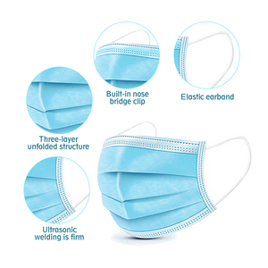 Disposable 3-Layer Protection Face Masks (50 PACK)" Today Special "